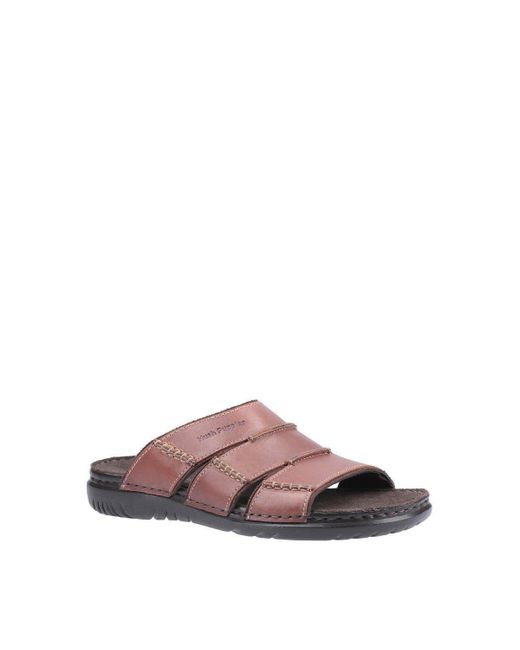 Hush Puppies Brown 'cameron' Leather Sandals for men