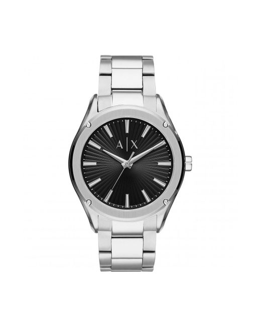 Armani Exchange Black Stainless Steel Fashion Analogue Quartz Watch - Ax2800 for men