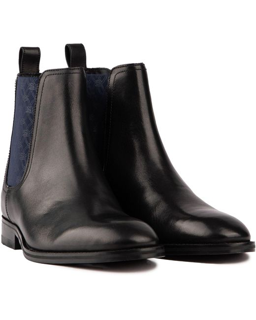 Ted Baker Black Lineus Boots for men
