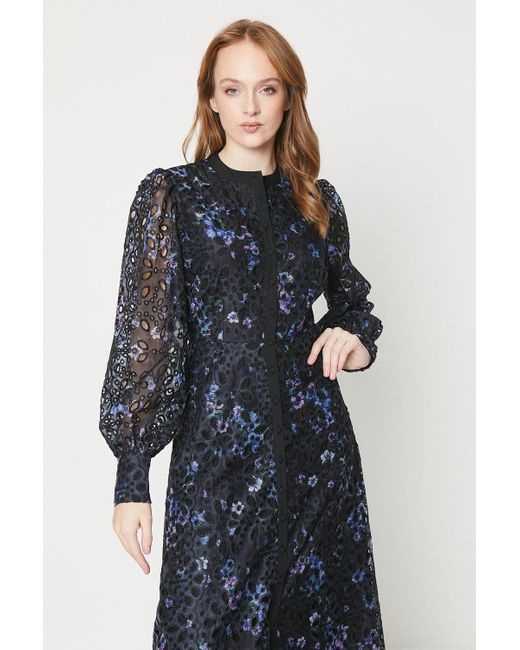 Oasis floral outlet shirt dress