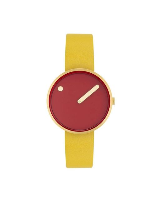 PICTO Red Stainless Steel Fashion Analogue Quartz Watch - 34097-6114g