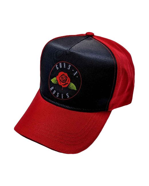 Guns N Roses Red Rose Band Logo Baseball Cap
