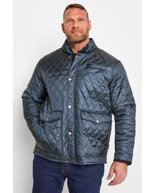 BadRhino Blue Quilted Jacket for men