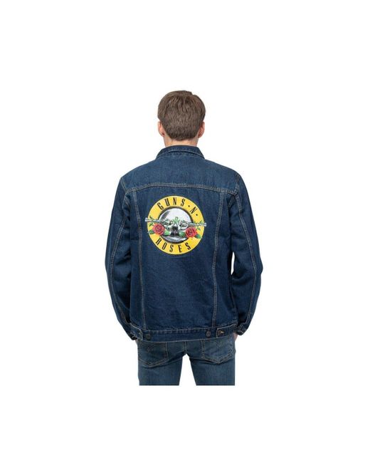 Guns N Roses Blue Classic Logo Denim Jacket