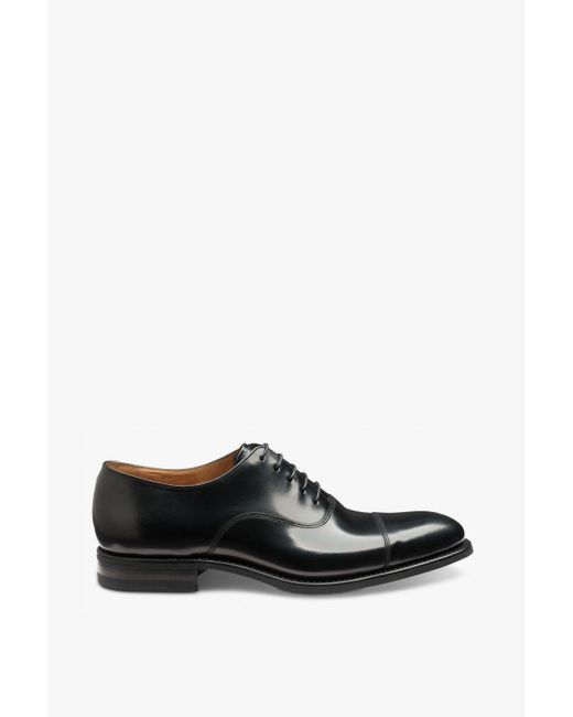 Loake Black 'finsbury' Toe-cap Oxford Shoes for men