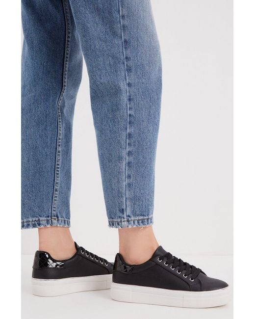 Dorothy Perkins Blue Indi Lace Up Trainers