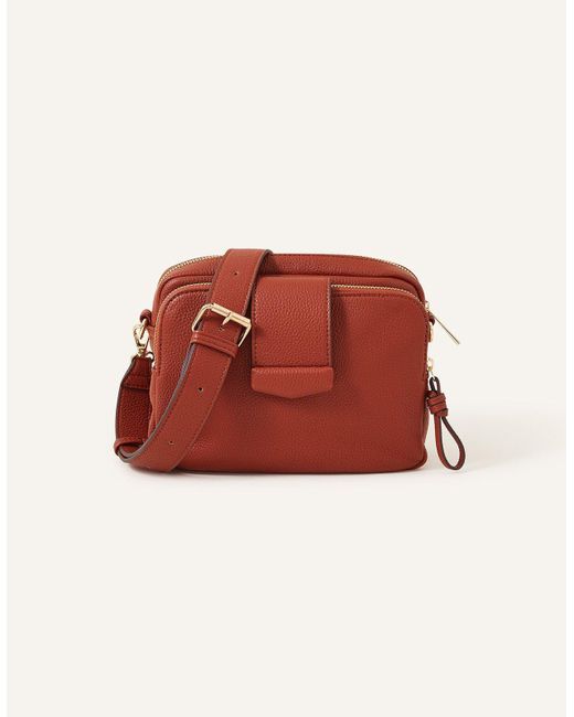 Accessorize Red Functional Cross-body Bag