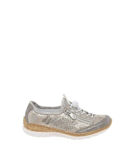 Rieker White Route Womens Trainers
