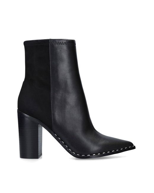 ALDO 'loviren' Pointed Ankle Boots With Block Heel in Black - Lyst