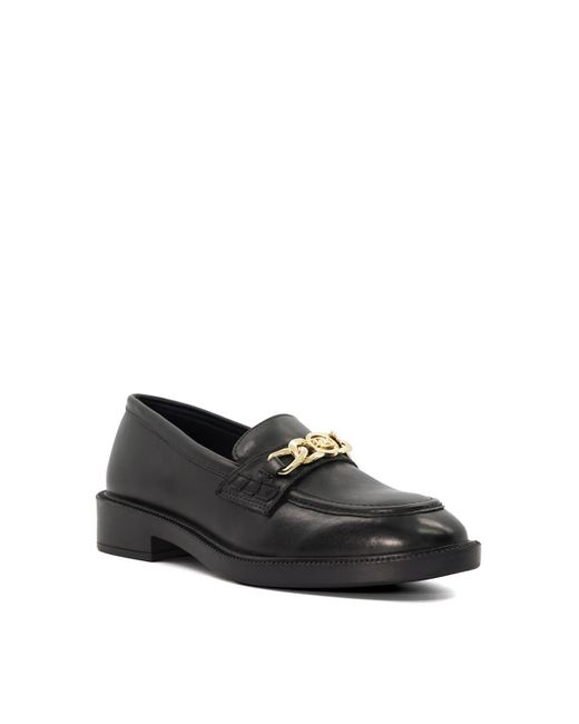 Dune Black 'give' Leather Loafers