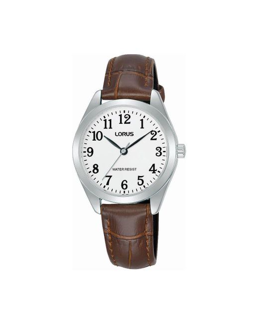 Lorus White Classic Analogue Quartz Watch - Rg241tx9