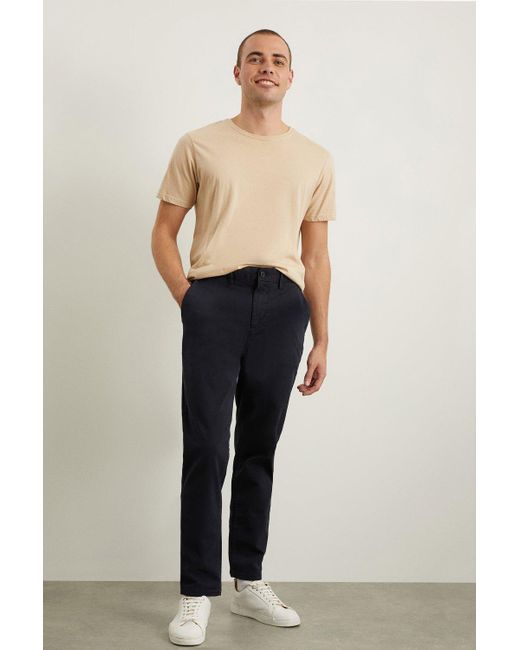 Burton Blue Skinny Fit Navy Chino Trousers for men