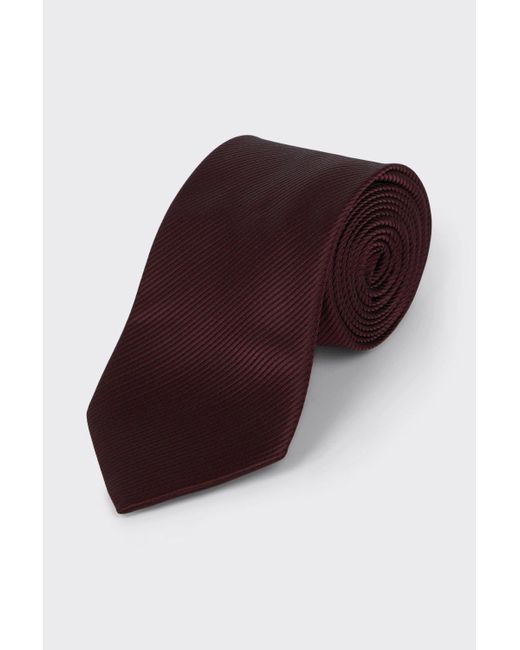 Burton Black Regular Burgundy Twill Tie for men