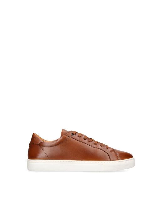 KG by Kurt Geiger Brown 'fire' Leather Trainers for men