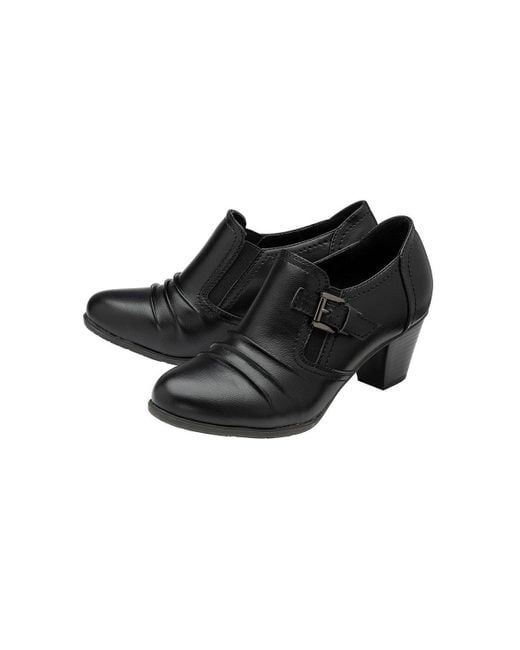 Lotus Black 'callie' Heeled Shoe-boots