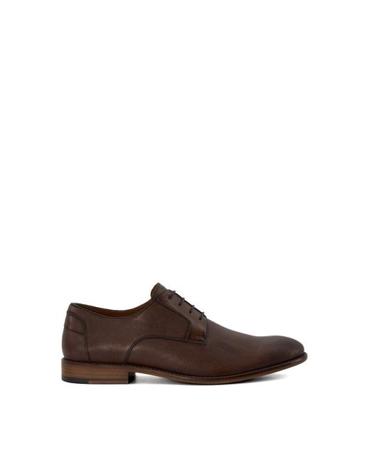 Dune Brown 'billiard' Leather Casual Shoes for men