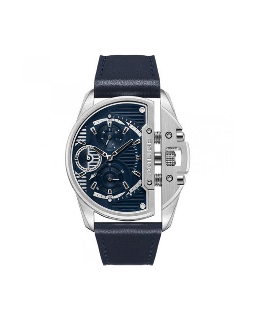 Police Blue Daintree Stainless Steel Fashion Analogue Quartz Watch - Pewjf2203602 for men