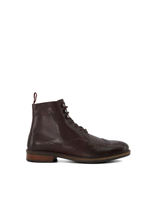 Dune Brown 'create' Leather Smart Boots for men