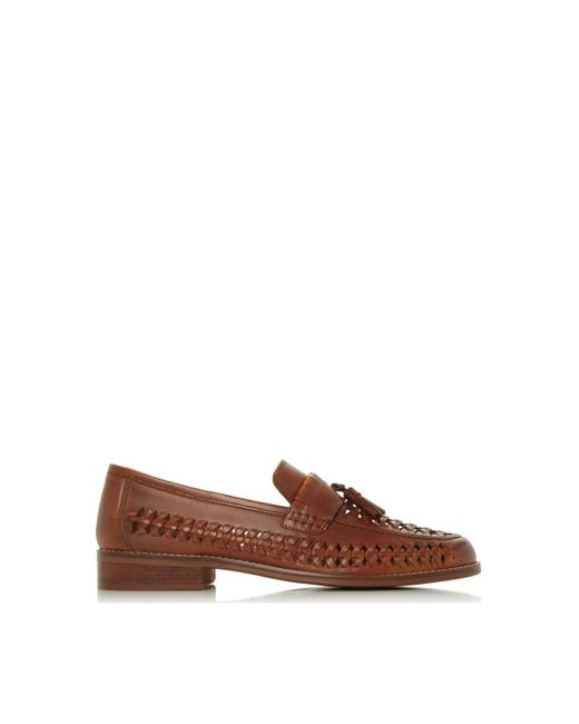 Dune Brown 'broadhaven' Leather Loafers for men