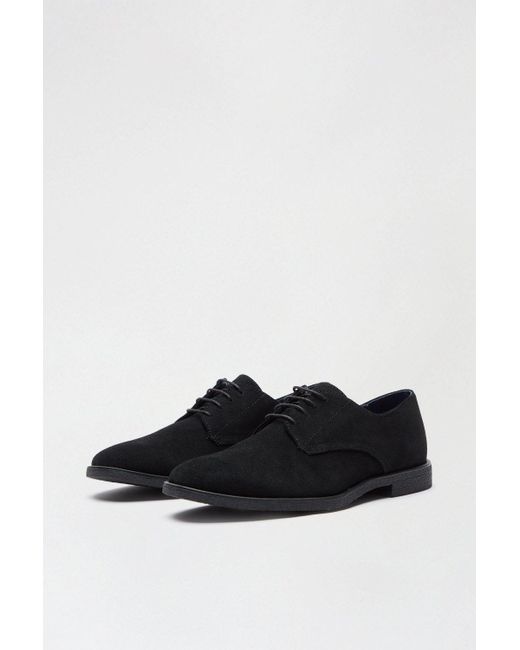 Burton Black Suede Desert Shoes for men