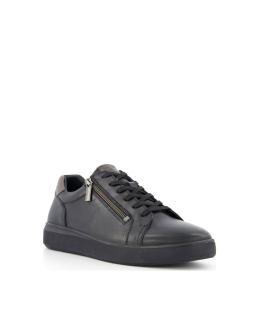Dune Black 'tribute' Leather Trainers for men