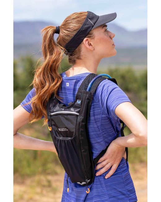 Mountain Warehouse Blue 2l Trail Hydro Bag Lightweight 1l Hydration Bladder Backpack