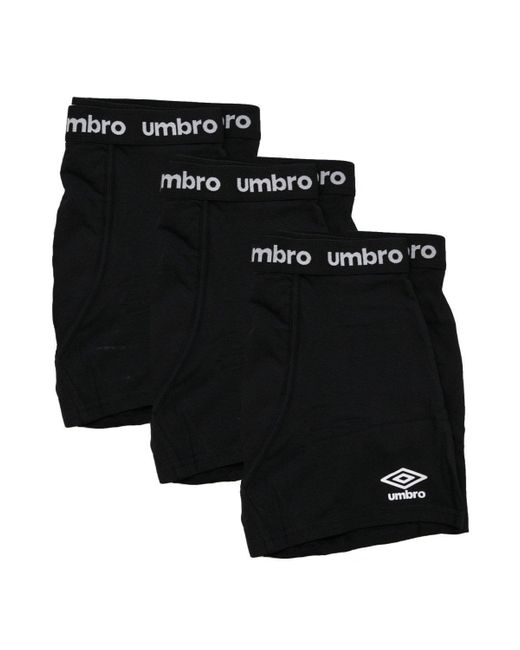 Umbro Black 3 Pack Boxer Short for men