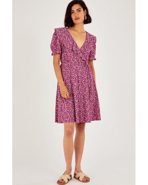 Monsoon ditsy print dress sale
