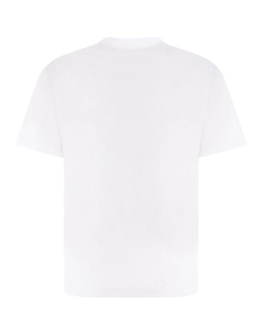 Palm Angels Sketchy Logo Classic Fit White T-shirt for men