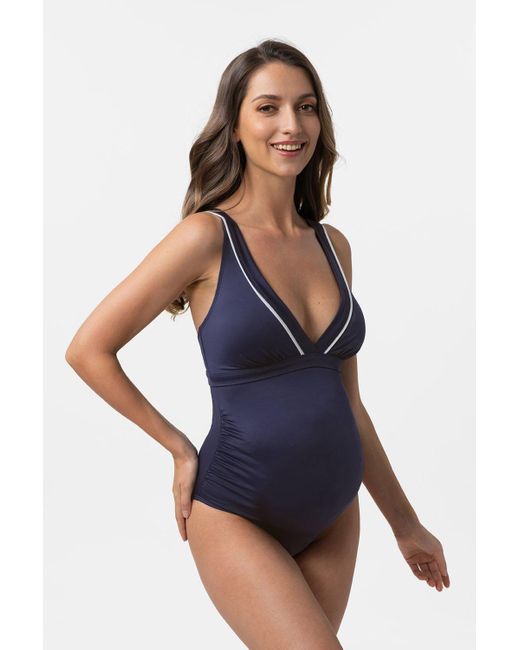 DORINA Blue Monte Carlo Maternity Swimsuit