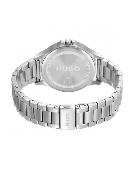 HUGO Black Leap Plated Stainless Steel Fashion Analogue Quartz Watch - 1530174 for men
