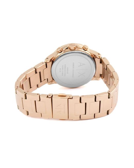 Armani Exchange Metallic Stainless Steel Fashion Analogue Quartz Watch - Ax4326