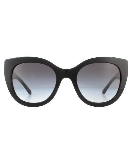 BVLGARI Square Black Grey Gradient Sunglasses