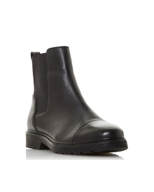 Dune Black 'paysan' Leather Chelsea Boots