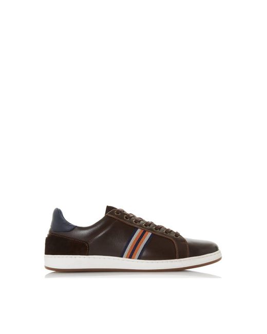 Dune Brown 'torontos' Leather Trainers for men