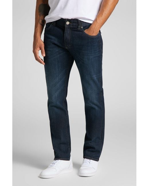 Lee Jeans Blue Straight Fit Xm Trip for men