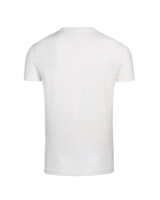 DIESEL T-diego-division Logo White T-shirt for men