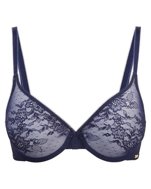 Gossard Blue Glossies Lace Moulded Bra