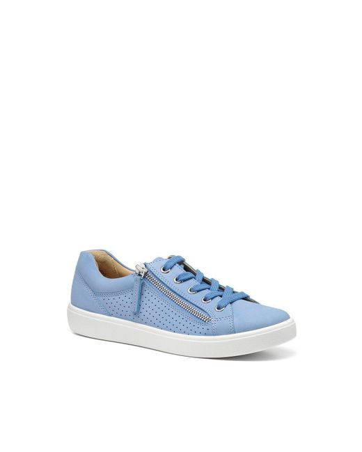 Hotter Blue Wide Fit 'chase' Deck Trainers