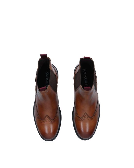 KG by Kurt Geiger Brown 'preston' Leather Boots for men