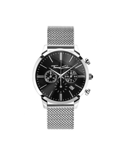 Thomas Sabo Black Eternal Rebel Stainless Steel Fashion Watch - Wa0245-201-203-42mm for men