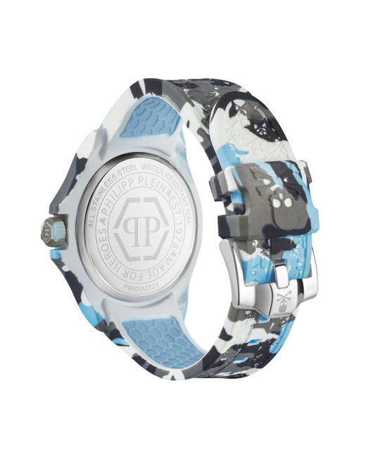 Philipp Plein Blue Plein Power Plastic/resin Fashion Analogue Quartz Watch - Pwkaa0721