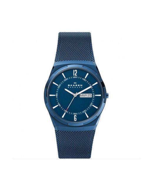 Skagen Blue Melbye Stainless Steel Classic Analogue Quartz Watch - Skw6788 for men