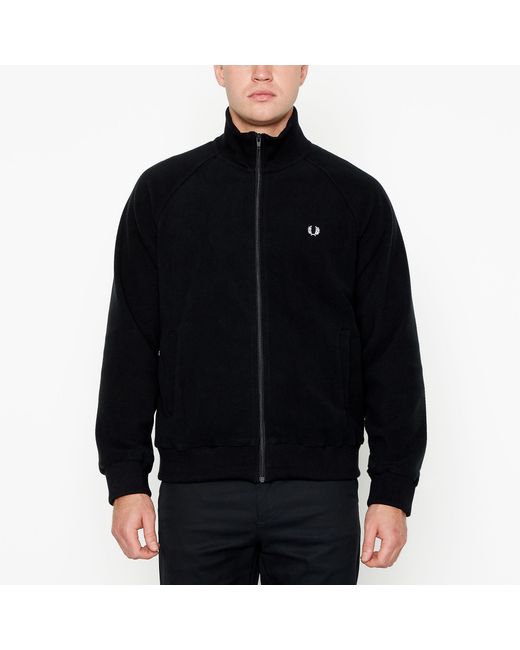 Fred Perry Black Fleece Track Jacket for men