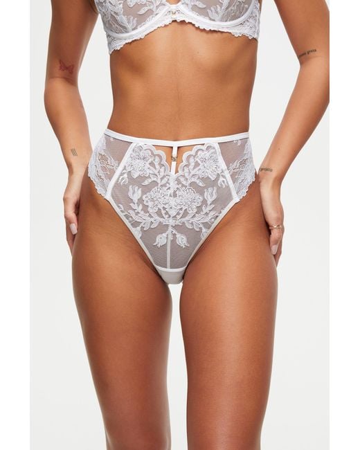 Ann Summers White The Icon High Waisted Brazilian