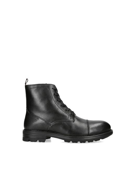 KG by Kurt Geiger Black 'mikey Toecap Boot' Leather Boots for men