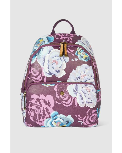 Mantaray Pink Florentina Printed Backpack