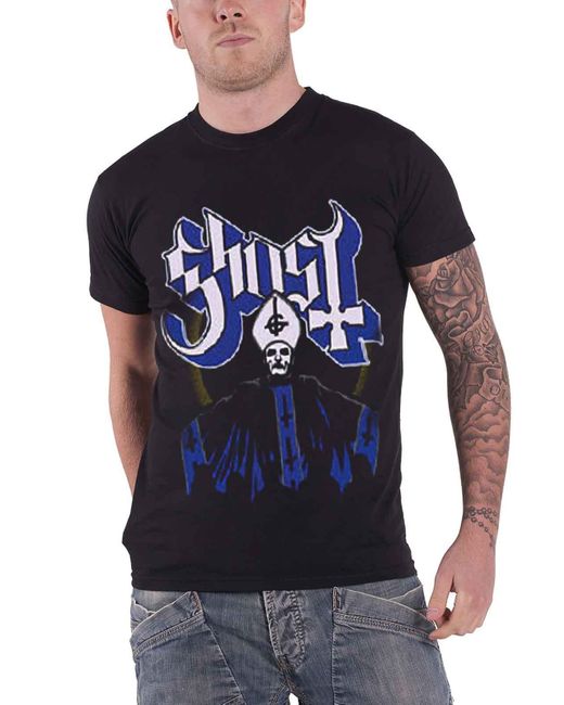 Ghost Blue Papa And Band T Shirt