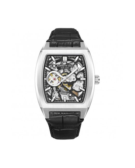 Kenneth Cole Black Automatic Stainless Steel Fashion Analogue Watch - Kcwge0013807 for men