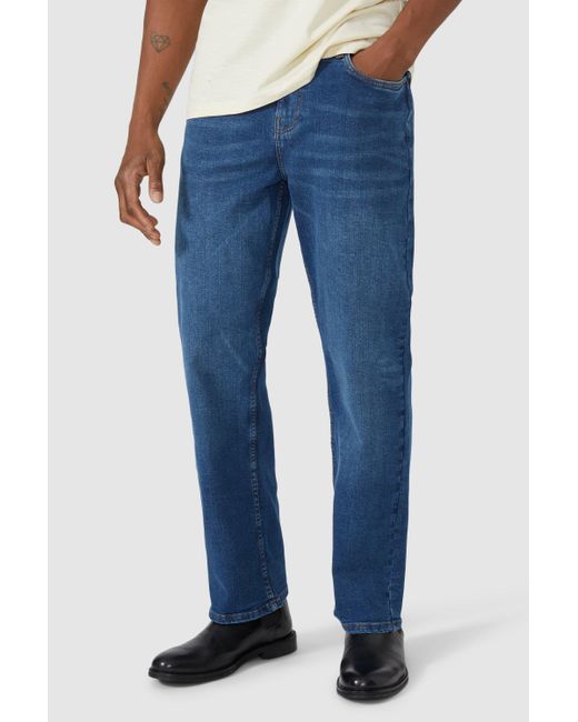 Mantaray Blue Mid Wash Relaxed Jean for men